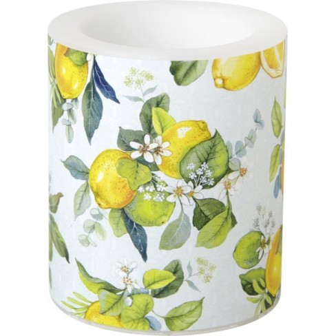 Свещ 10.5х9см Lemon Wreath зелена Свещ 10.5х9см Lemon Wreath зелена